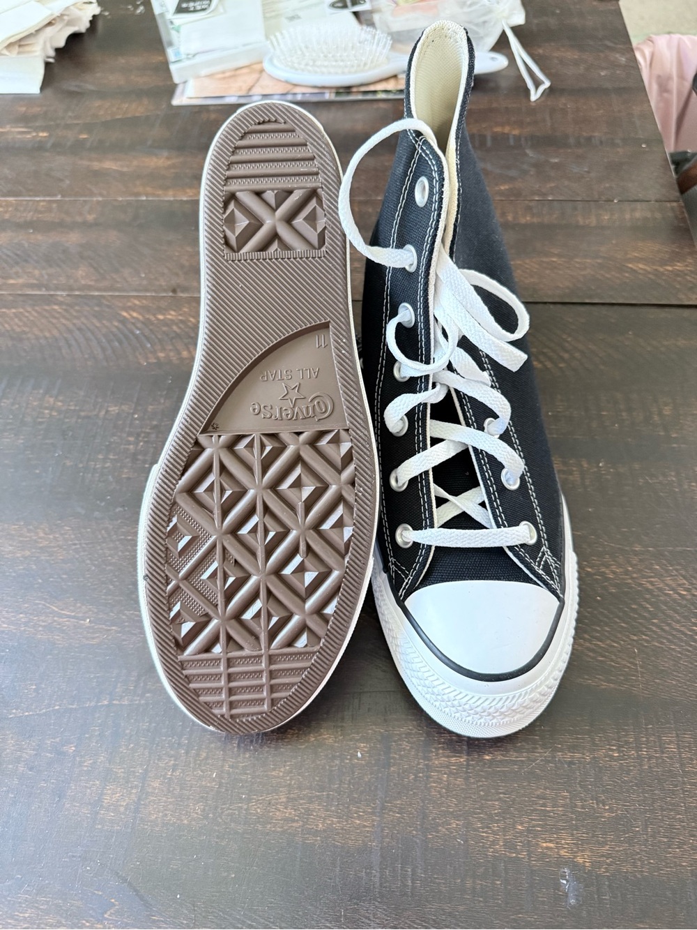 Converse Black and White Women’s High-Top Sneakers
